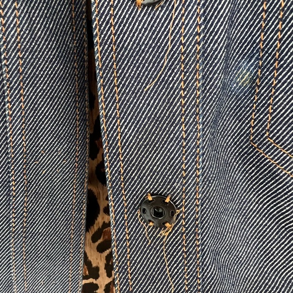 VINTAGE Dolce & Gabbana Jean Jacket sz 40 - Picture 10 of 12